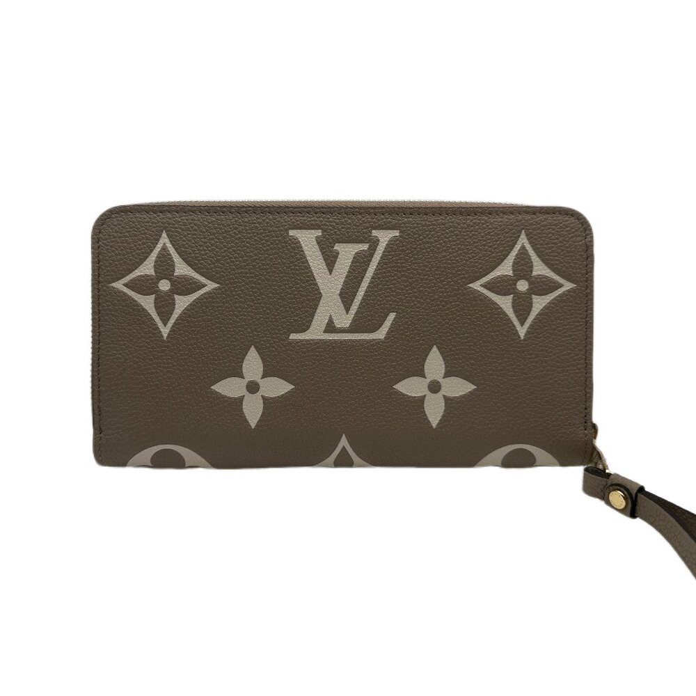 Louis Vuitton Monogram Empreinte Zippy Wallet Cream color